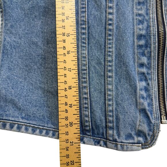 Vintage 1996 Warner Bros Studio Store Looney Tunes Embroidered Denim Vest XL - Picture 9 of 9